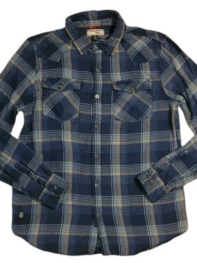Triple Five Soul Western Style Flannel Shirt Sz L